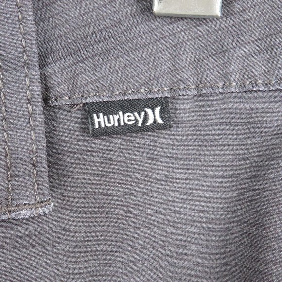 Hurley* Men's 1.5" Belt Loop Multipocketed Mesh Charcoal Gray Shorts~ Size W28 - Picture 7 of 13